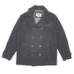 Mens Black Levis Pea Coat Winter Military Style  Coat