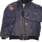 Mens Navy Carhartt J140 Vintage Made In USA  Coat