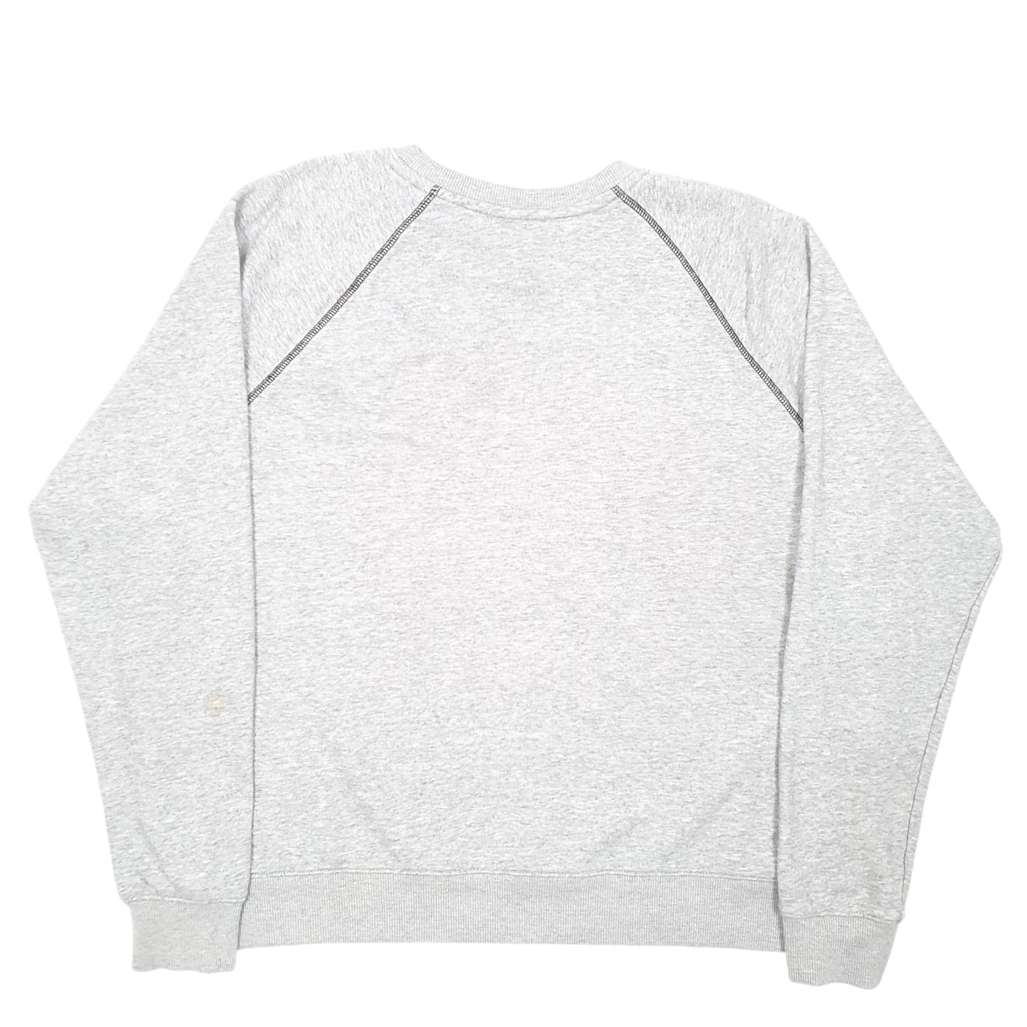 Mens Grey Fila Raglan Crewneck Jumper