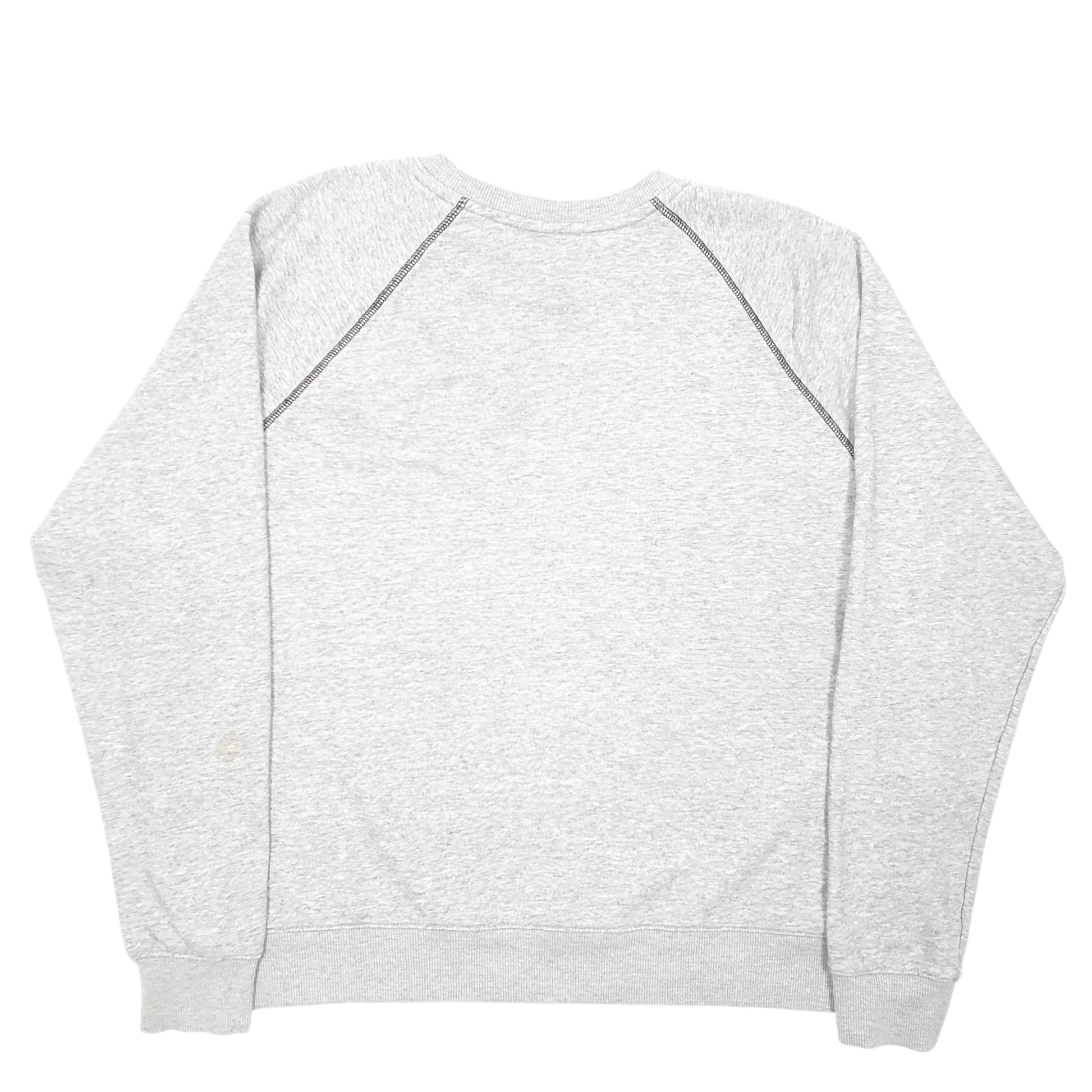 Mens Grey Fila Raglan Crewneck Jumper