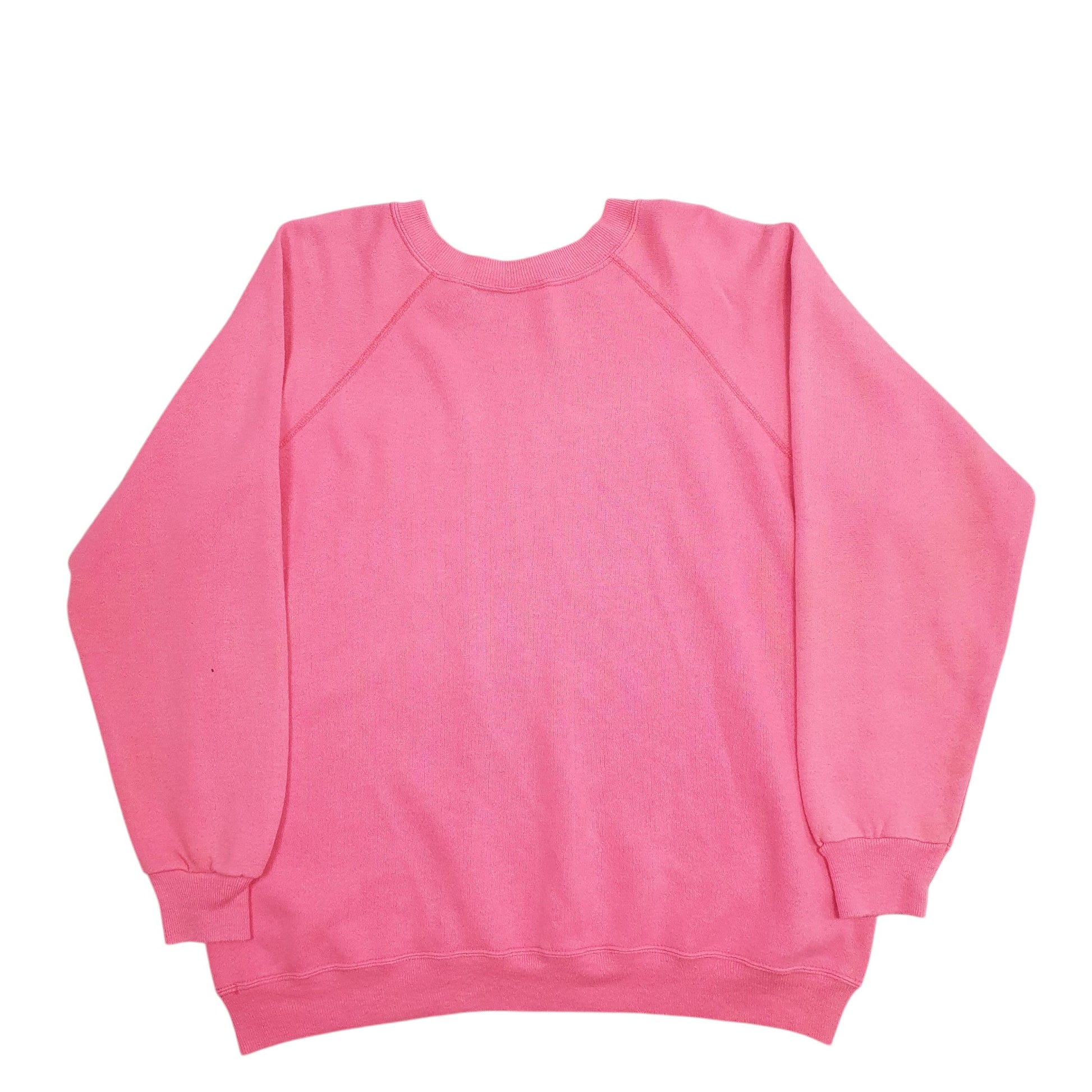 Mens Pink Hanes I Love Honey Bear Made In USA Crewneck Jumper