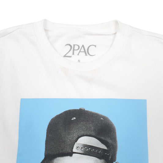 Mens White 2PAC Tupac Crewneck Jumper