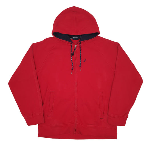 Mens Red Nautica  Hoodie Jumper