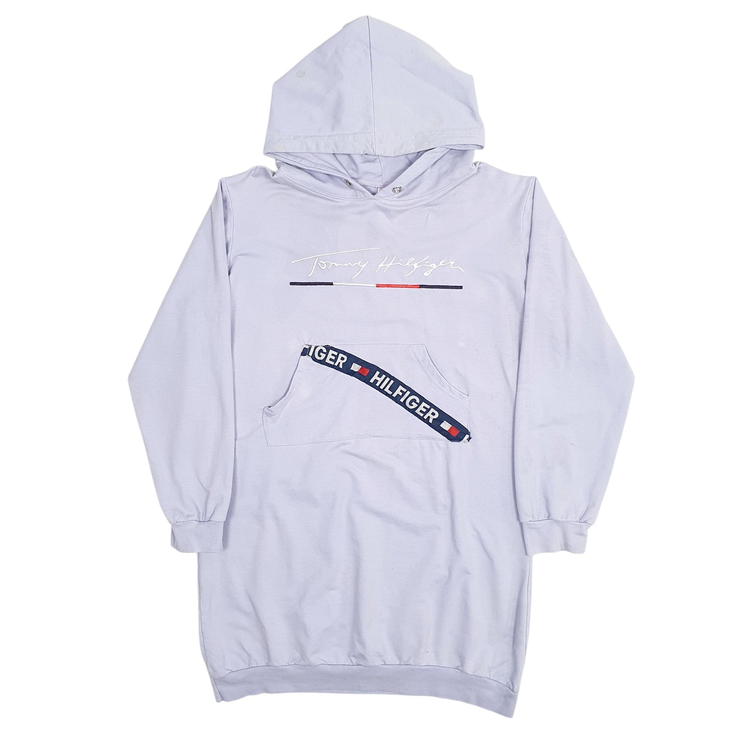 Womens Purple Tommy Hilfiger Spellout Hoodie Jumper