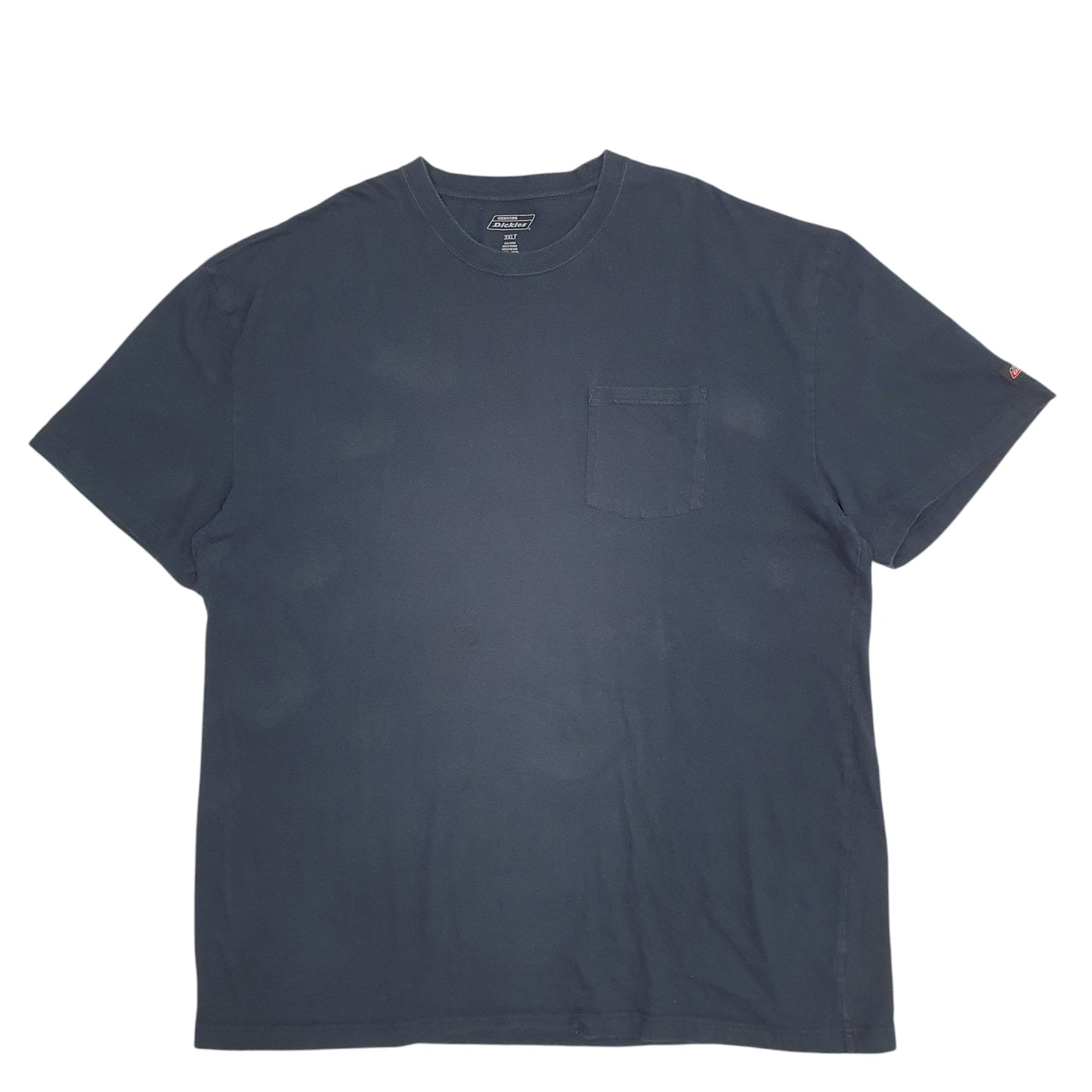 Mens Navy Dickies Pocket Short Sleeve T Shirt