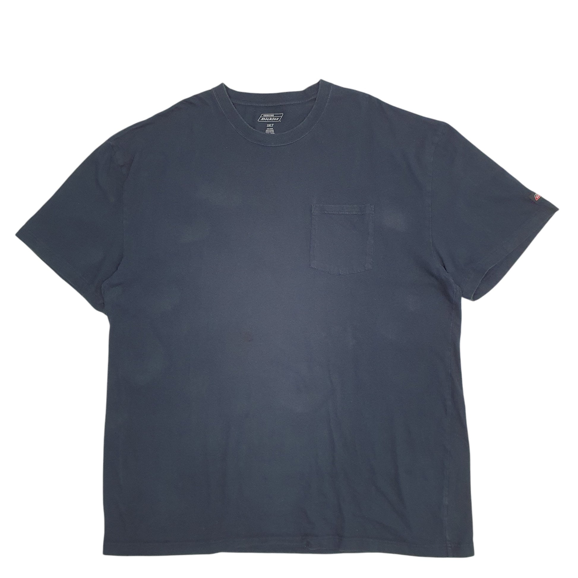 Mens Navy Dickies Pocket Short Sleeve T Shirt