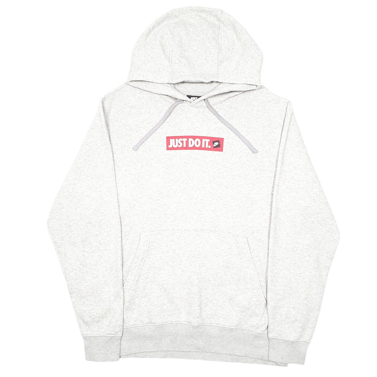 Mens Grey Nike Just Do It Hoodie Jumper