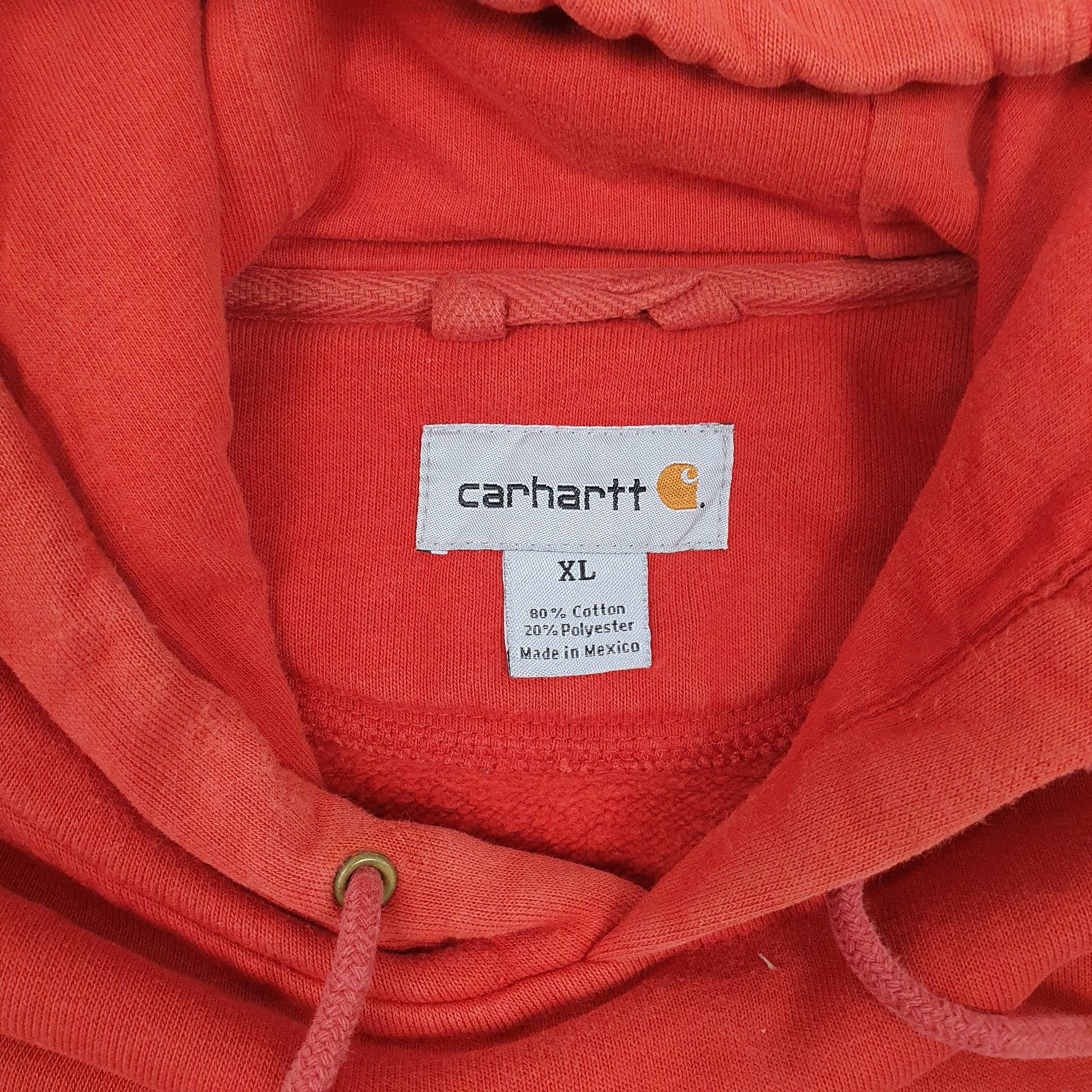 Mens Orange Carhartt K184 Hoodie Jumper