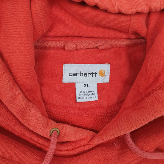 Mens Orange Carhartt K184 Hoodie Jumper