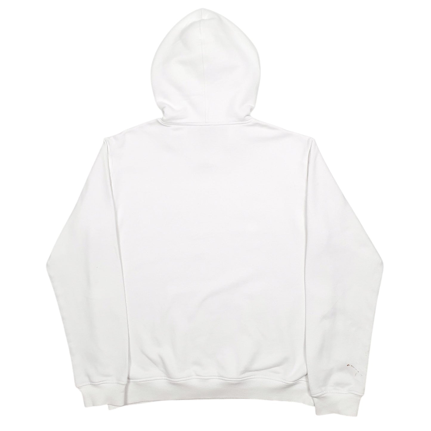Mens White Adidas Spellout Hoodie Jumper