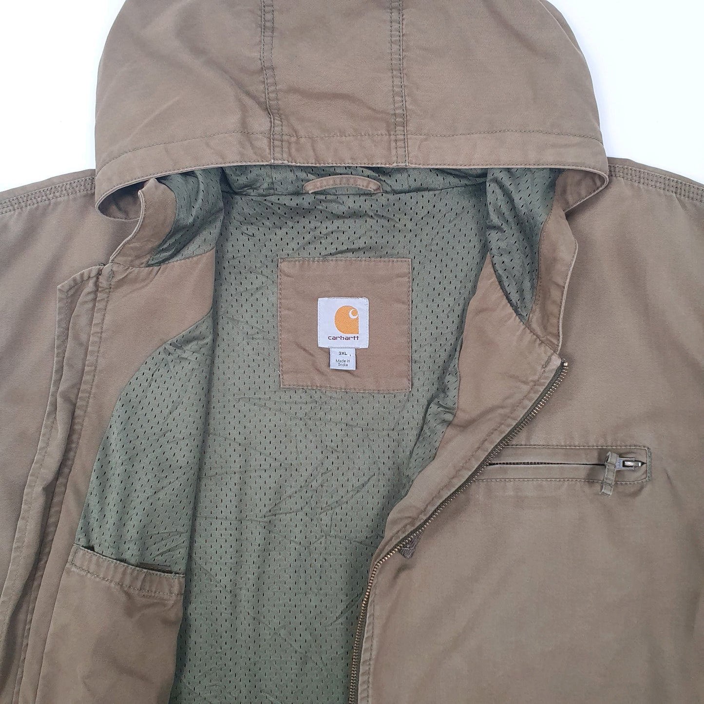 Mens Khaki Carhartt Edlin Active  Coat