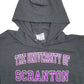 Mens Grey Champion University of Scranton Spellout Hoodie Jumper