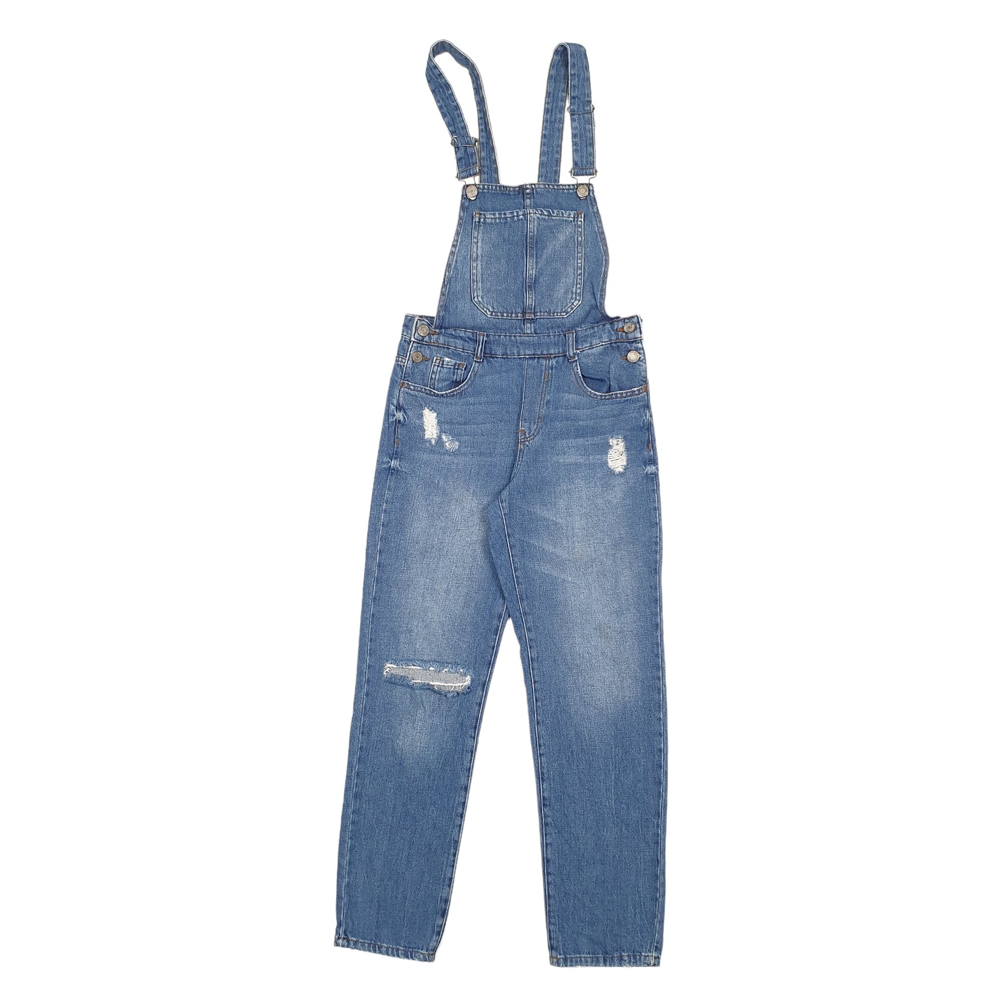 Mens Blue Bershka  Dungaree Trousers