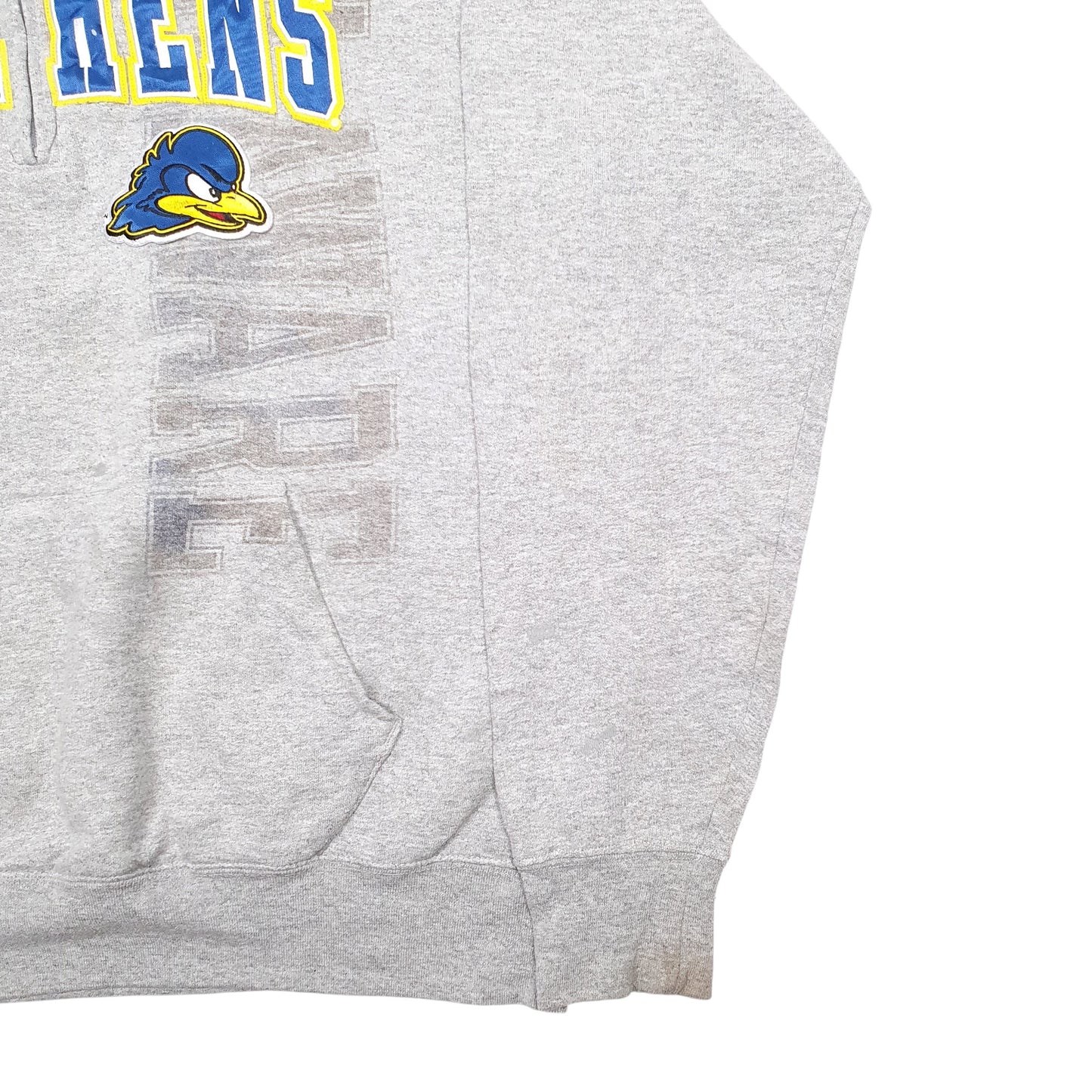 Mens Grey Champion Delaware Blue Hens Hoodie Jumper