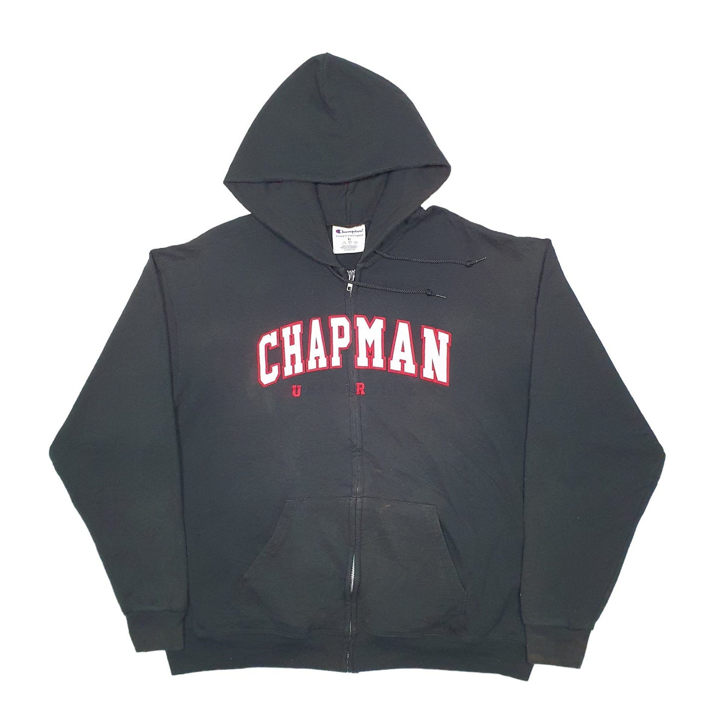 Mens Black Champion Chapman USA College Hoodie Jumper