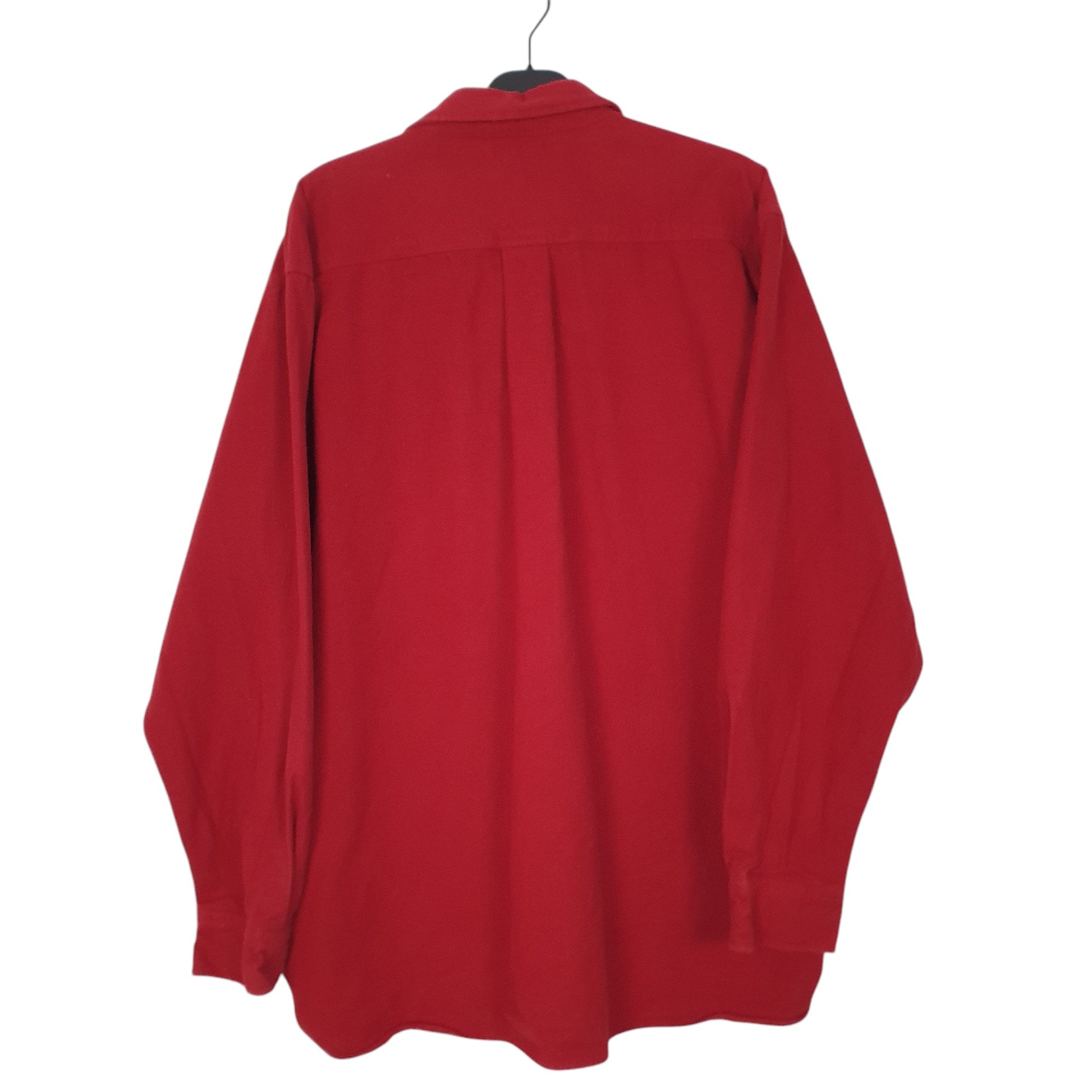 Mens Red L.L.Bean Chamois Long Sleeve Shirt