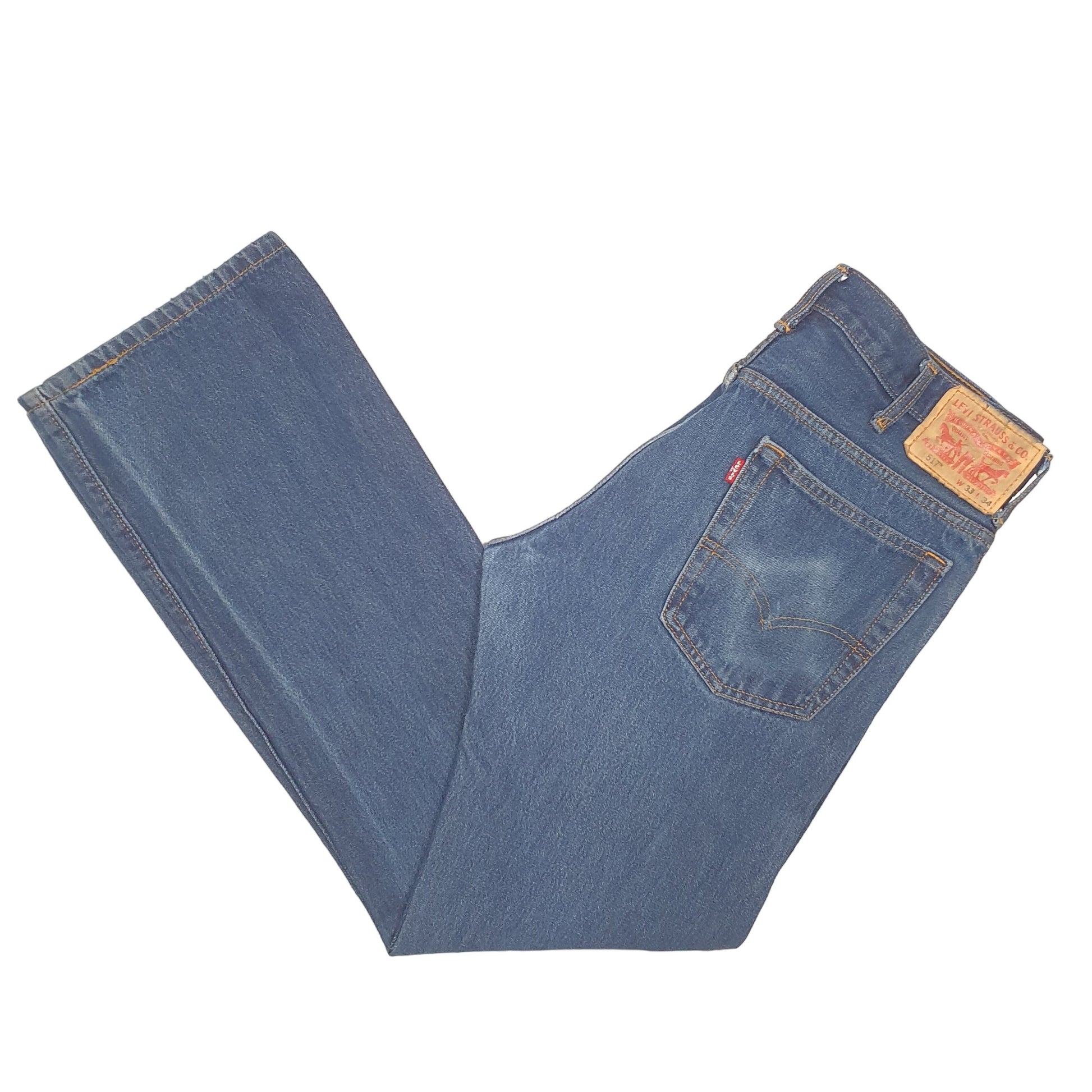 Mens Blue Levis  517 JeansW33 L34