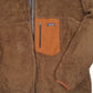 Mens Brown Patagonia Classic Retro Full Zip Jumper