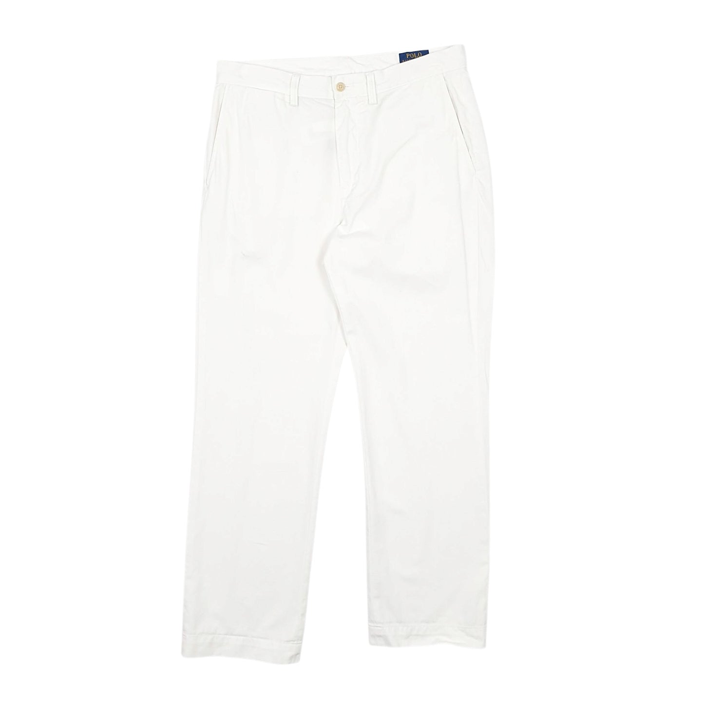Mens White Polo Ralph Lauren Classic Fit Chino Trousers