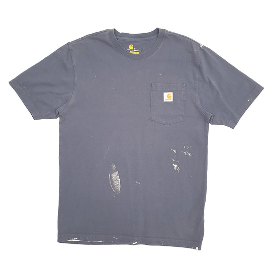 Mens Navy Carhartt  Short Sleeve T Shirt