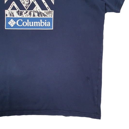 Mens Blue Columbia Sportswear Spellout Short Sleeve T Shirt