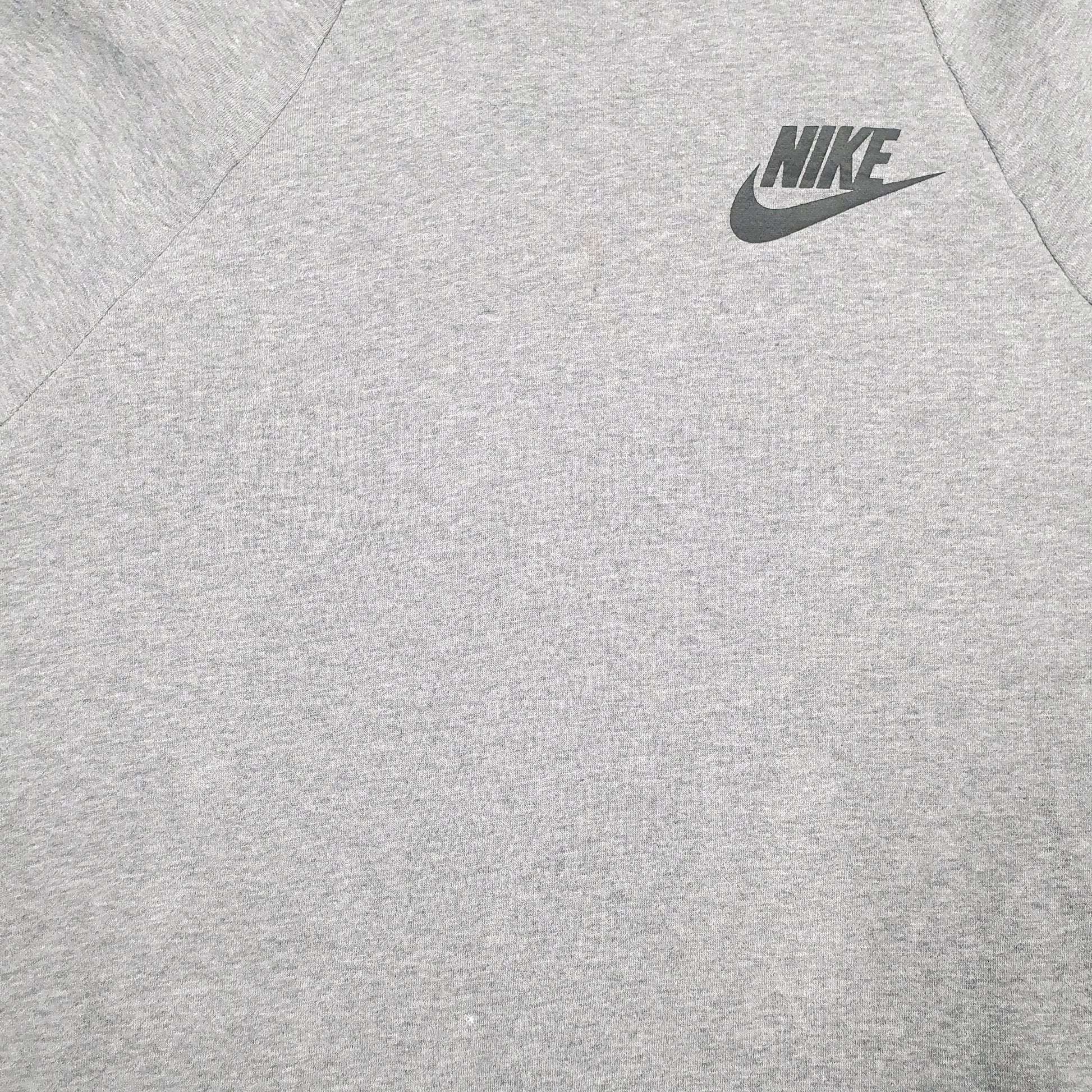 Mens Grey Nike Spellout Hoodie Jumper