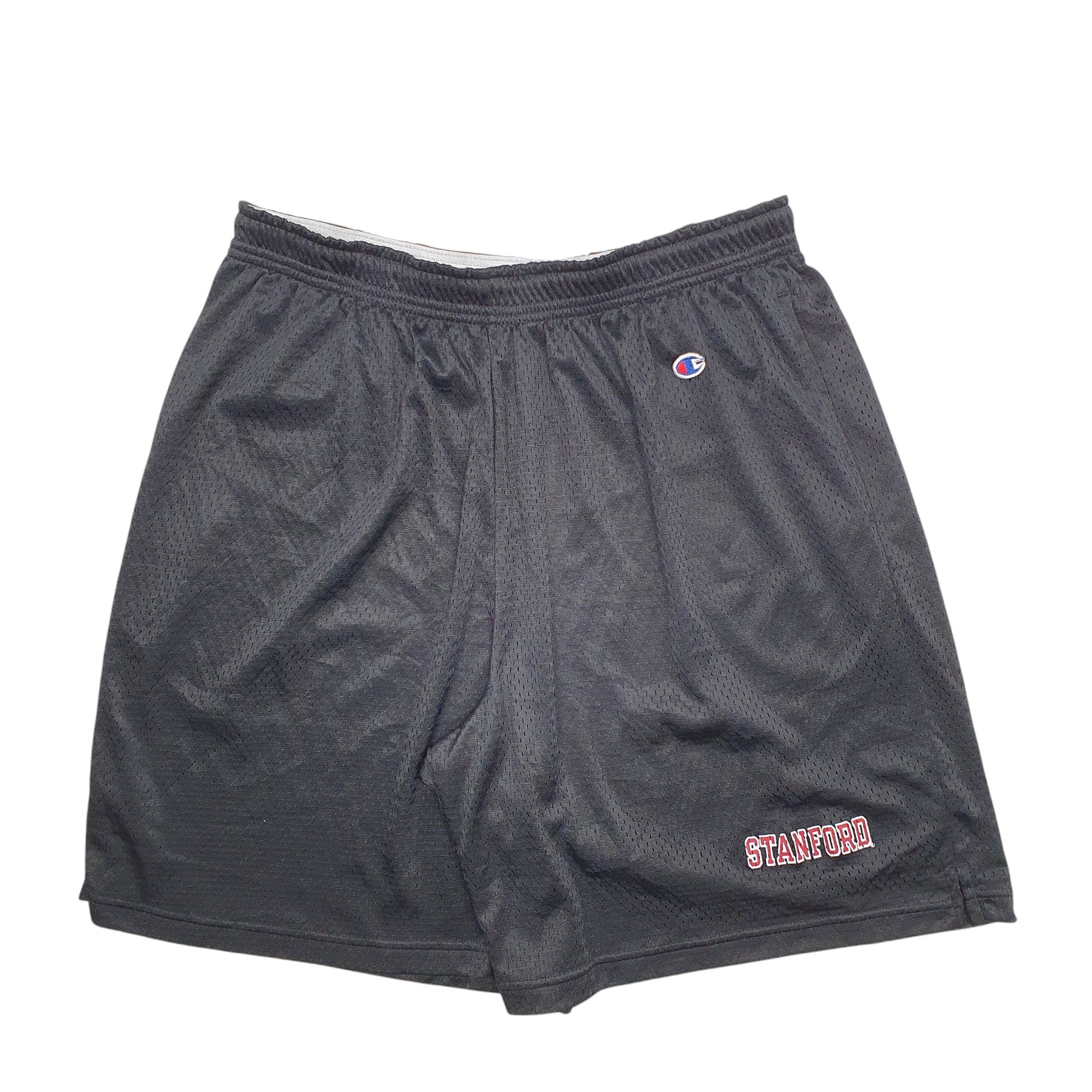 Mens Black Champion Stretch Fit Stanford Sport Shorts