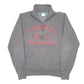 Mens Grey Champion Central Washington College USA Spellout Quarter Zip Jumper