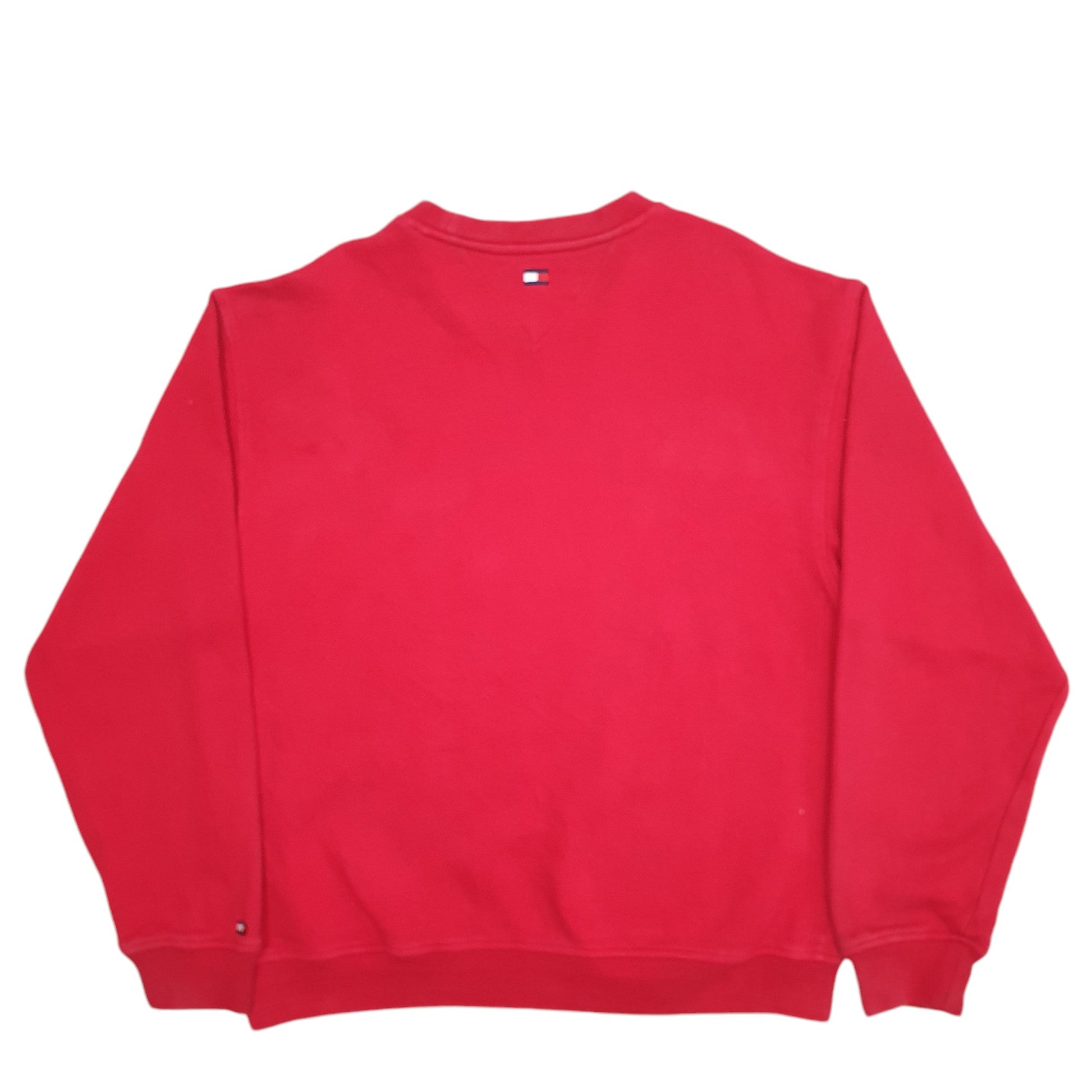 Mens Red Tommy Hilfiger  Crewneck Jumper