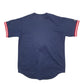 Mens Navy Majestic MLB Baseball Jersey Short Sleeve T Shirt
