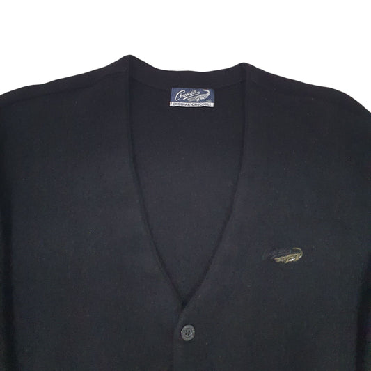 Womens Black Crocodile  Cardigan Jumper