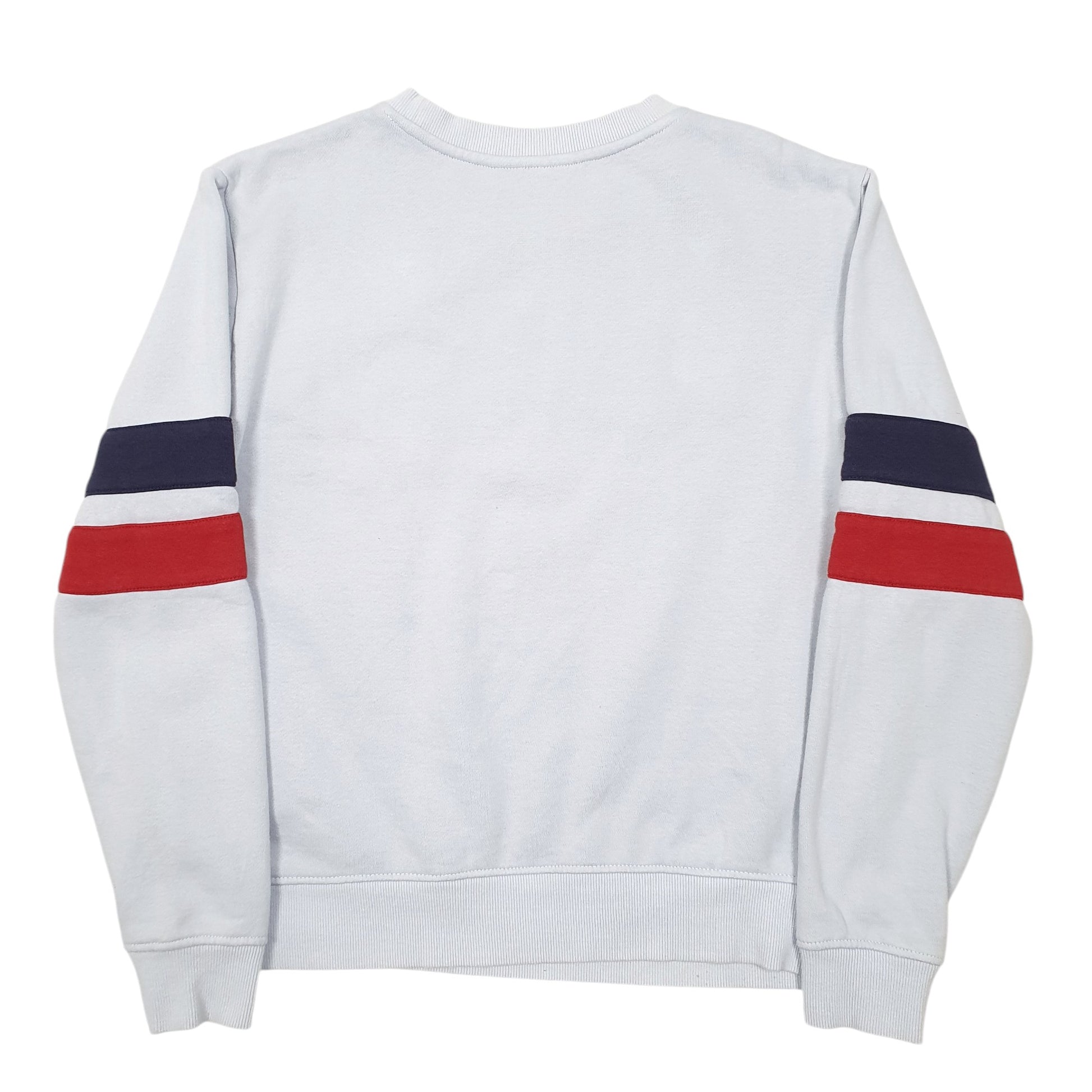 Womens Blue Fila Spellout Crewneck Jumper