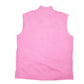 Womens Pink LAT Sleeveless Vest Sweatshirt Sweater Full Zip Jumper