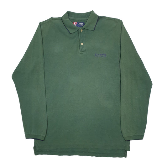 Mens Green Chaps Ralph Lauren  Long Sleeve Polo Shirt