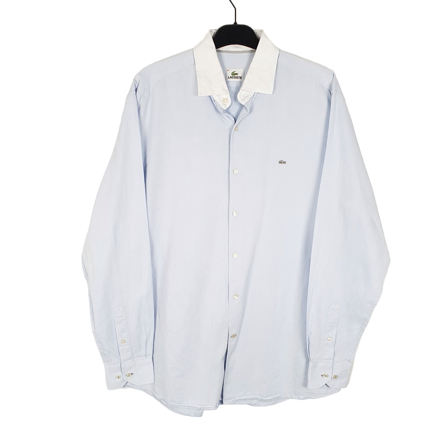 Mens Blue Lacoste  Long Sleeve Shirt