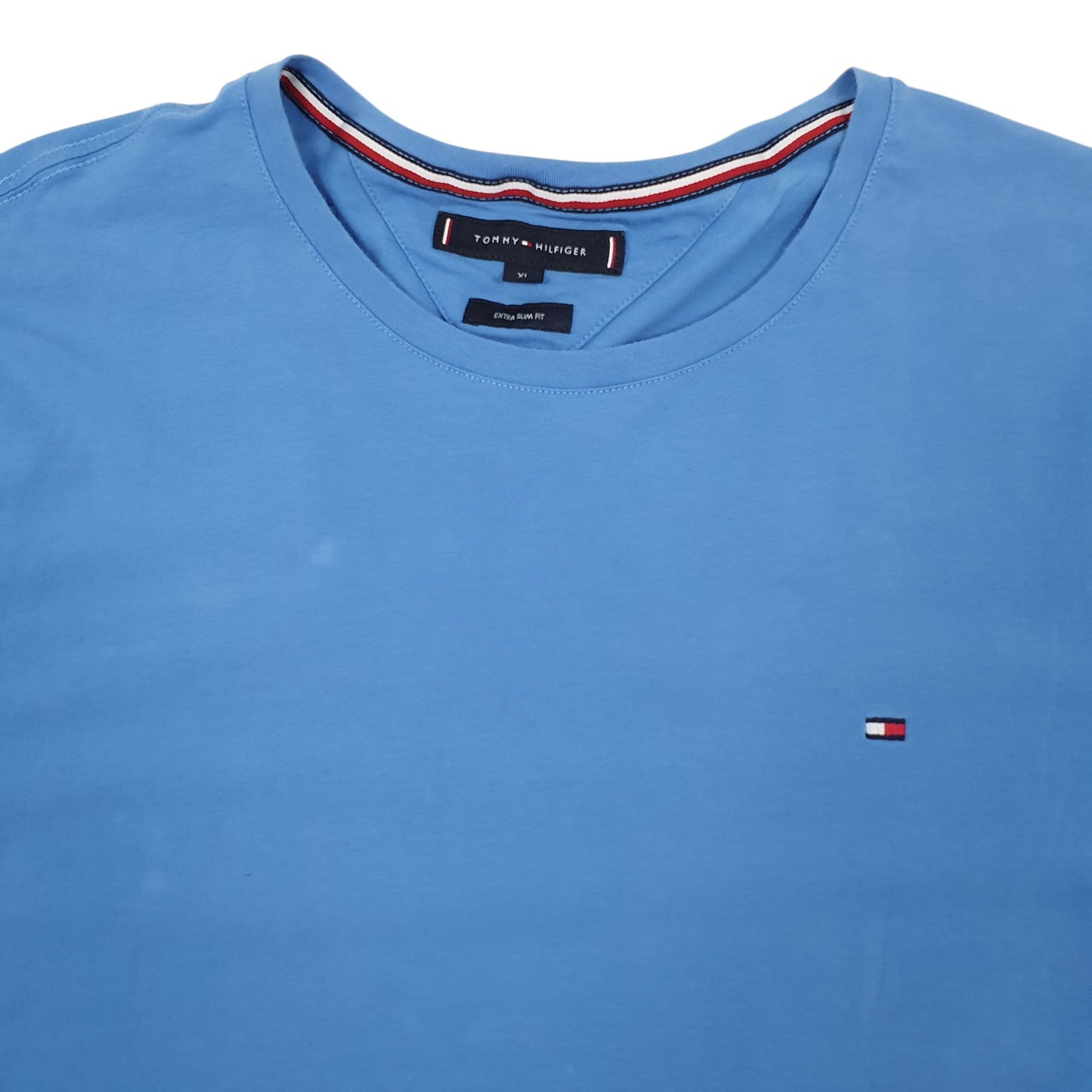 Mens Blue Tommy Hilfiger Extra Slim Fit Short Sleeve T Shirt