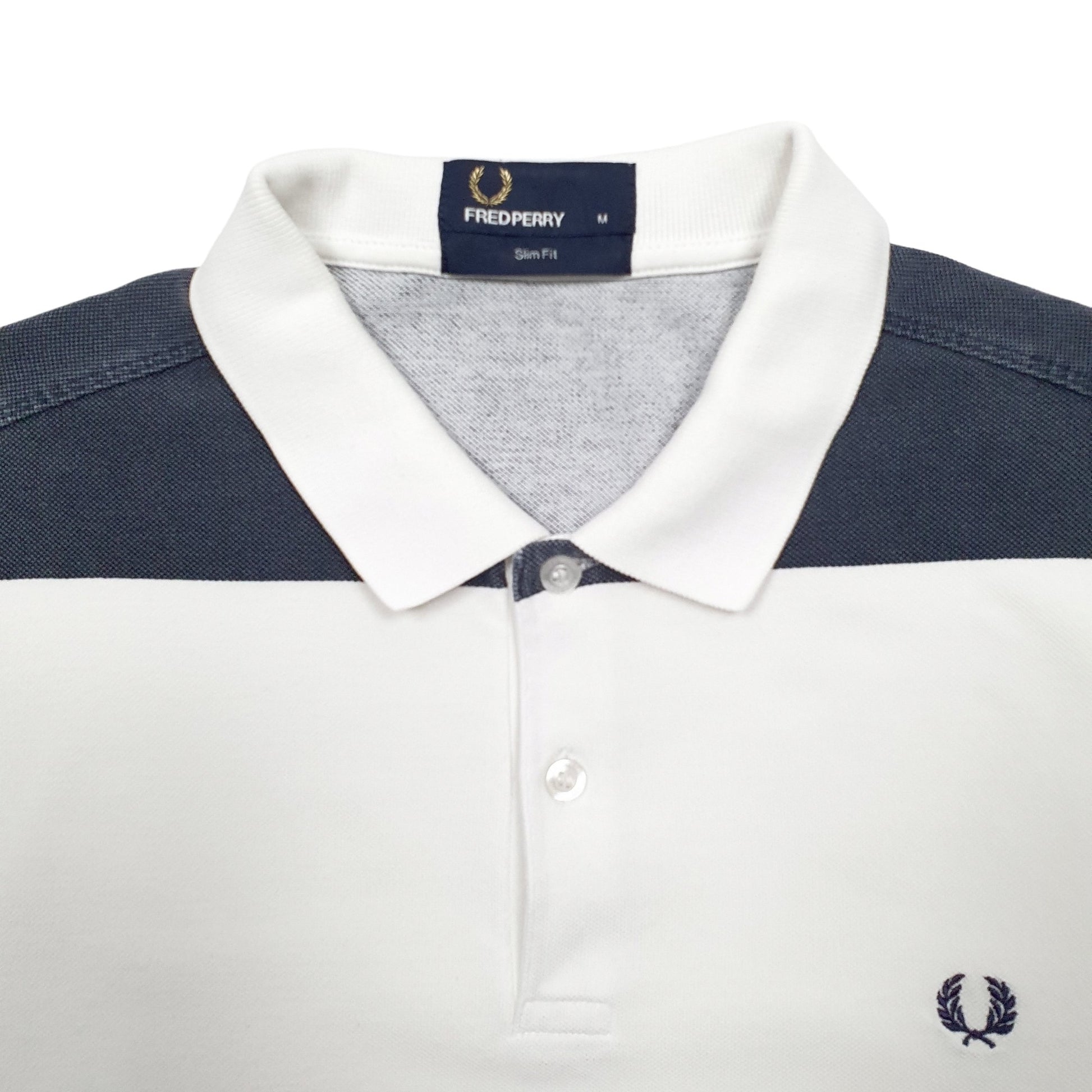 Mens White Fred Perry  Short Sleeve Polo Shirt