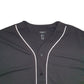 Mens Black Forever 21 Baseball Jersey Short Sleeve T Shirt