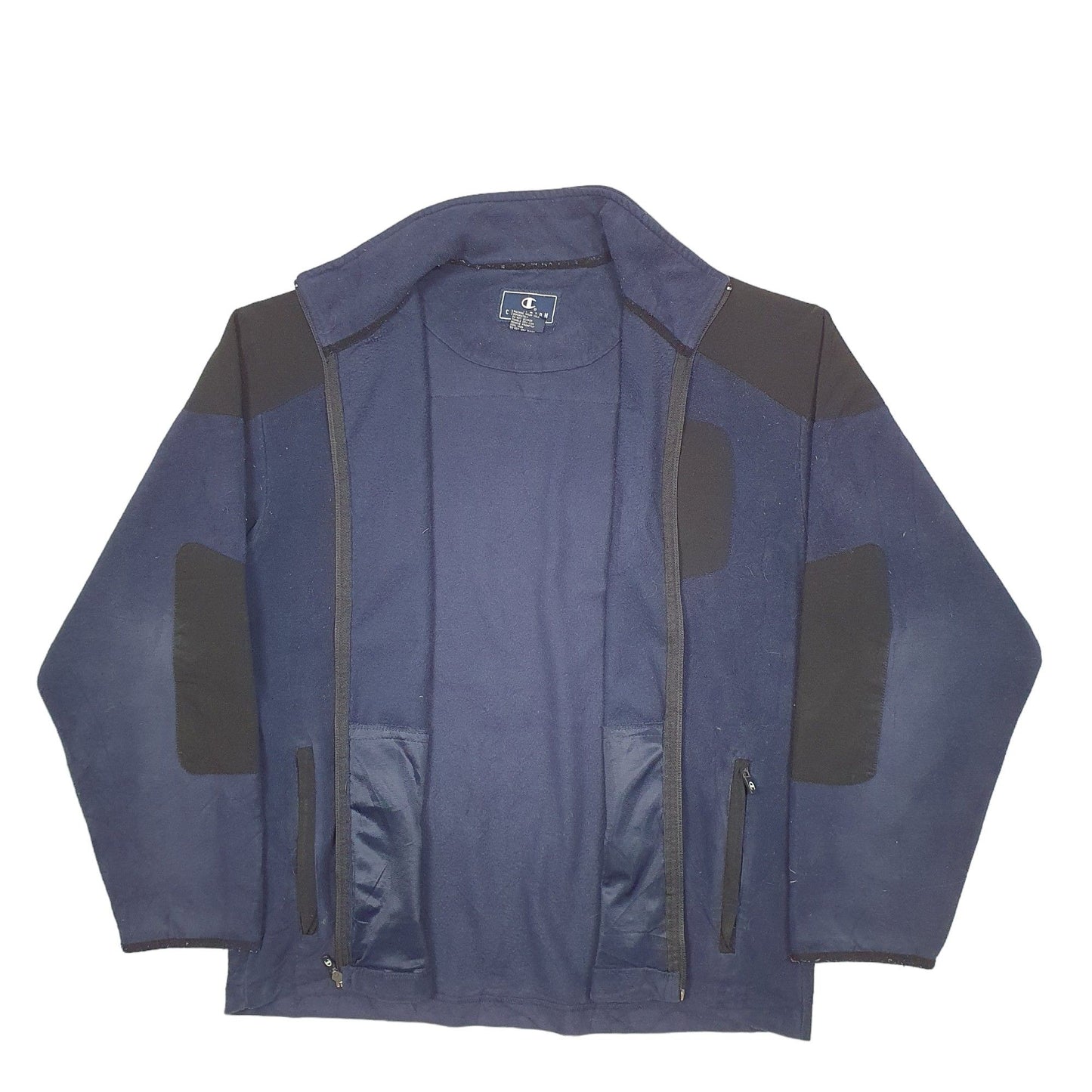 Mens Blue Champion  Full Zip Jumper