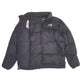 Mens Black The North Face Nuptse Quarter Zip Coat