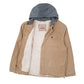 Mens Beige Levis Corduroy Hoodie Chore Workwear  Coat