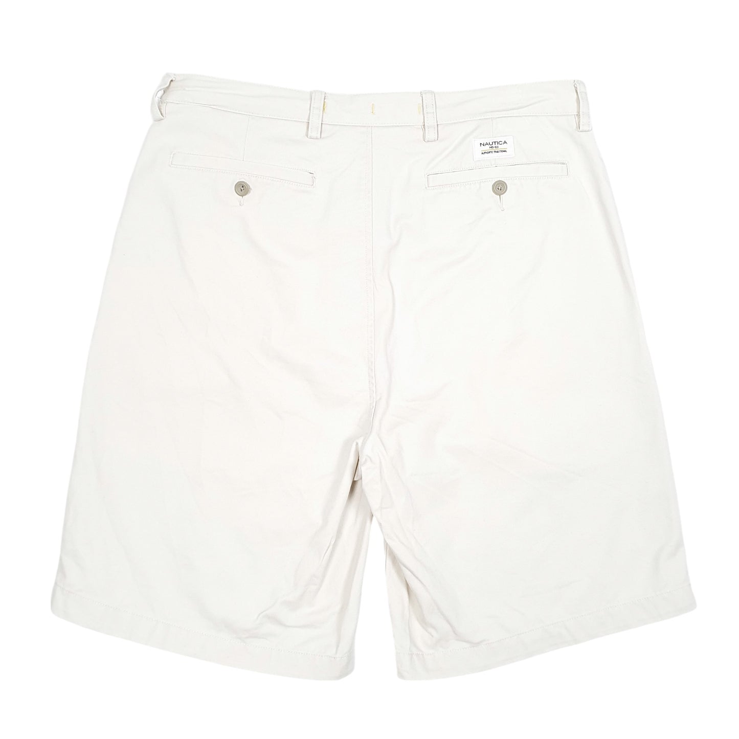 Mens Beige Nautica Clipper Relaxed Fit Chino Shorts