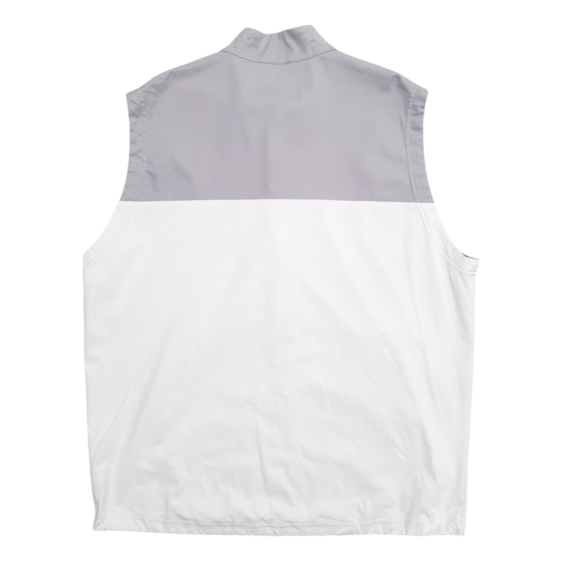 Mens White Adidas Gilet Quarter Zip Jumper