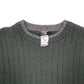 Mens Green The North Face Knit Crewneck Jumper