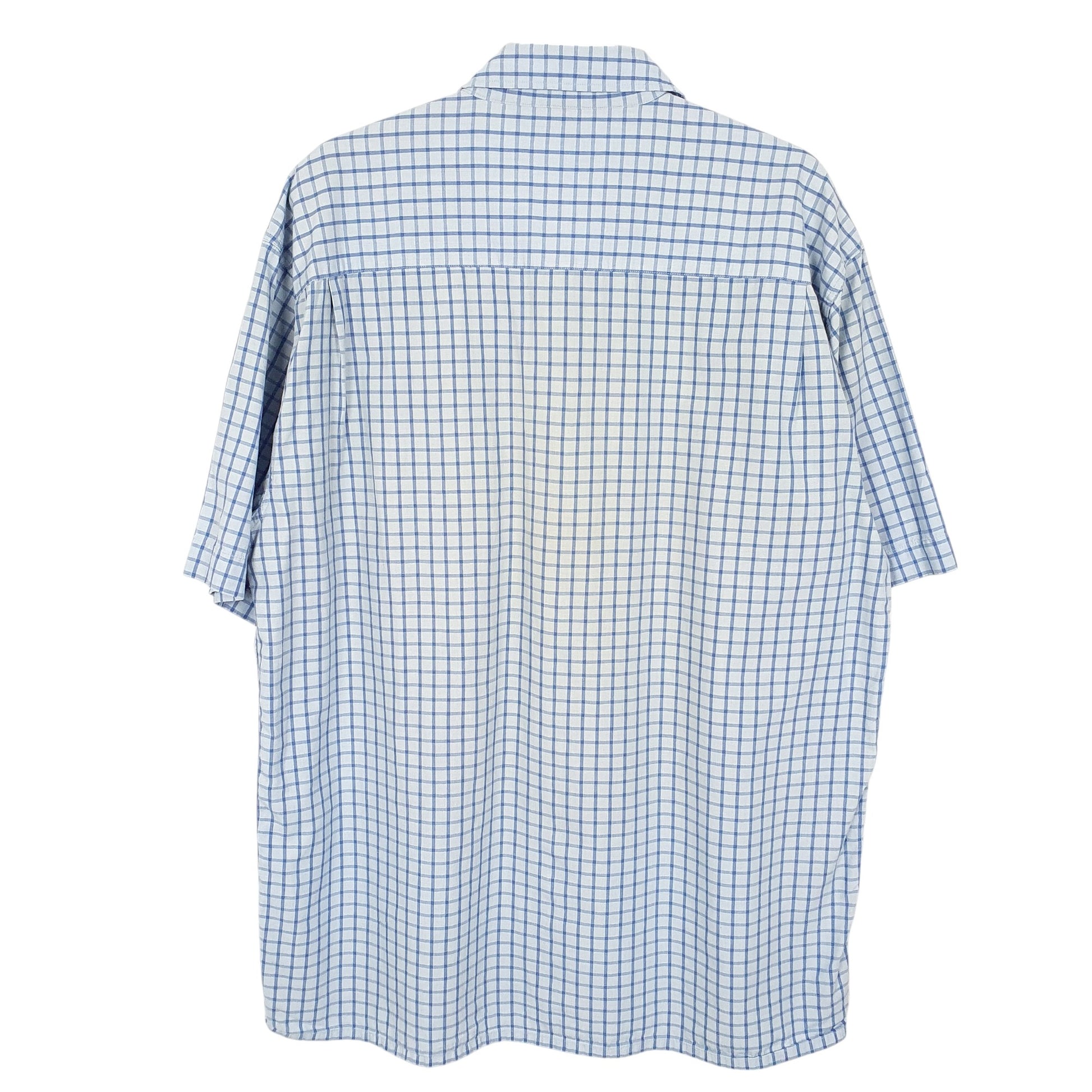 Mens Blue Kickers Vintage 90s Shoes Short Sleeve Shirt