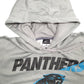 Mens Grey Nike Panthers Spellout Hoodie Jumper