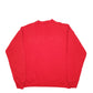 Womens Red Fruit Of The Loom Peace Spellout Crewneck Jumper