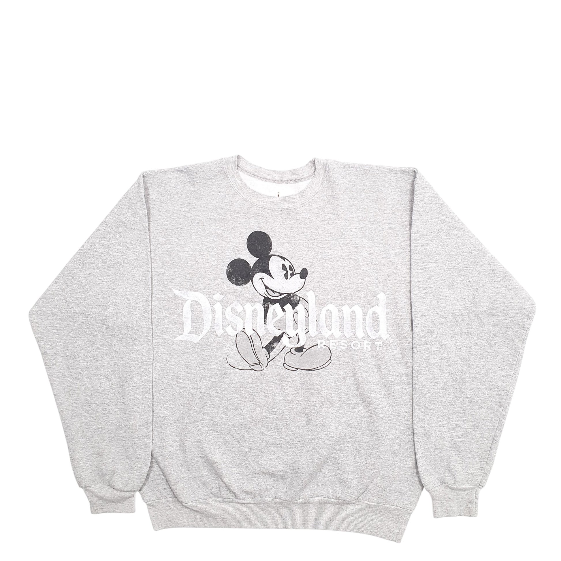 Womens Disney Grey Crewneck Oversized Fit Mickey Mouse Disneyland