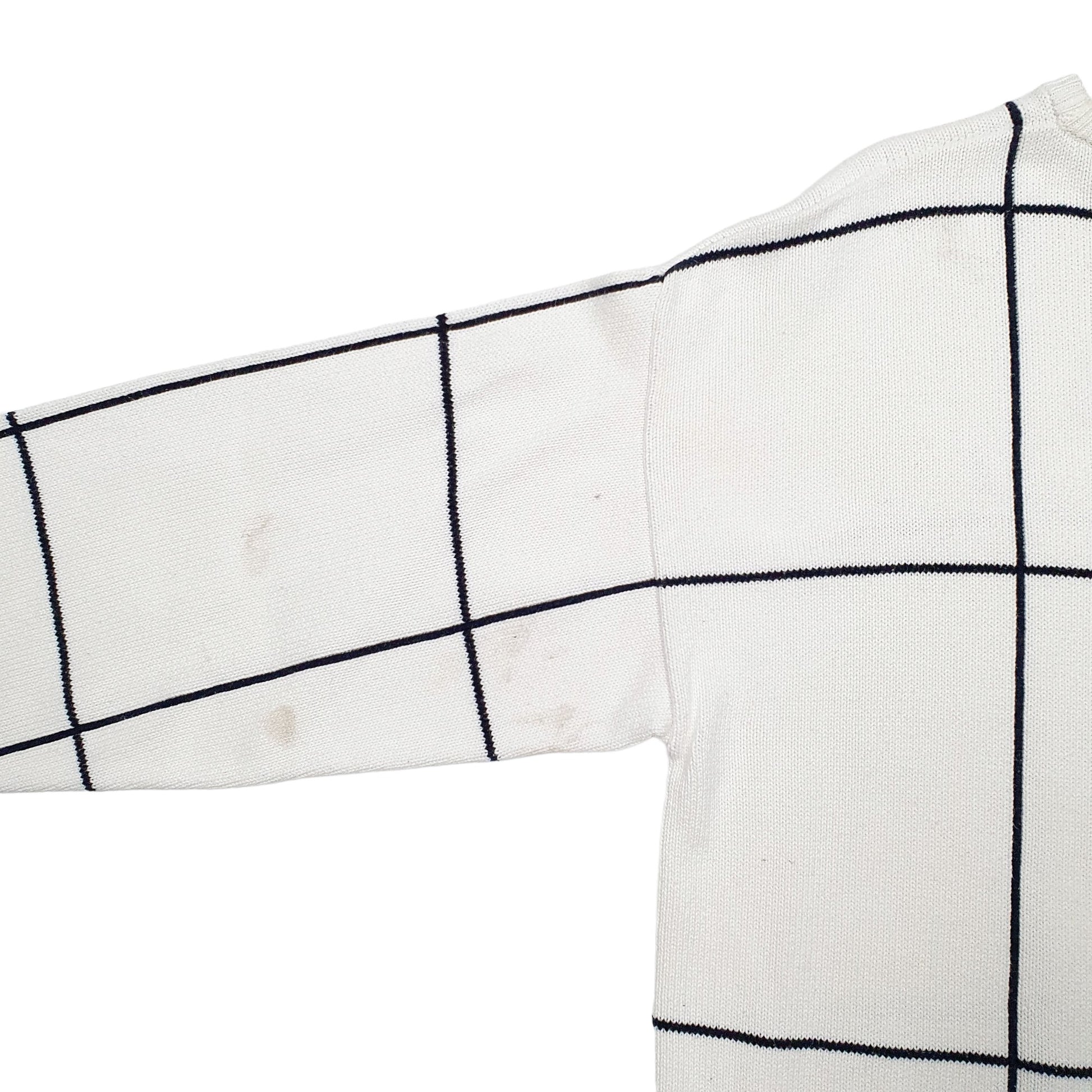 Mens White Nautica Knit Crewneck Jumper