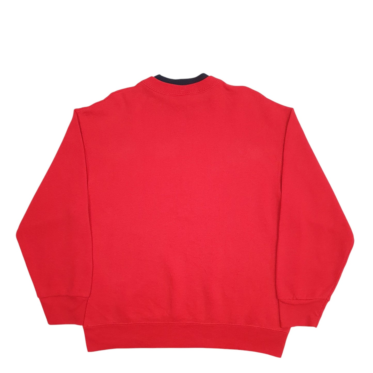 Mens Red Fruit Of The Loom Snowman Christmas Festive Crewneck Jumper
